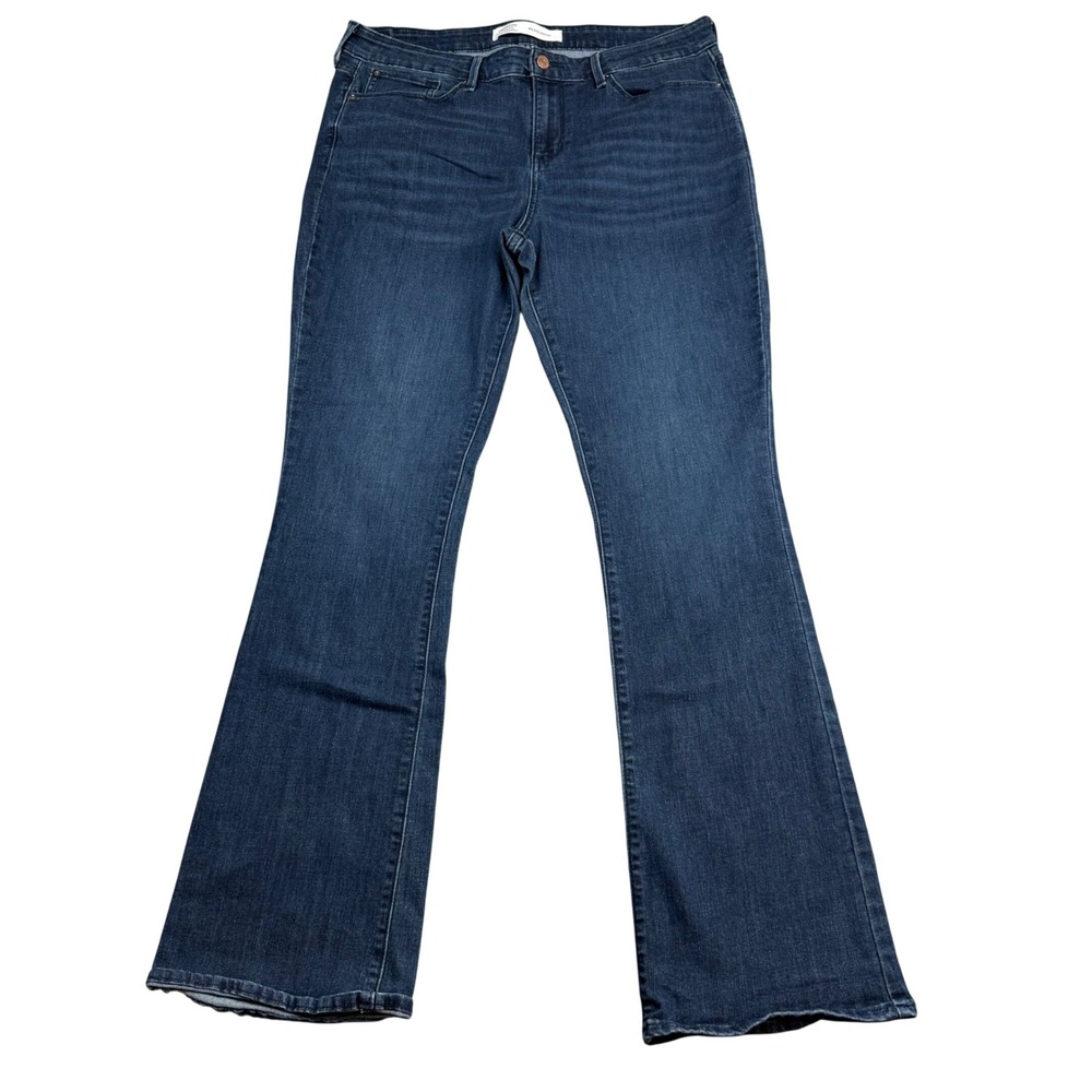 Signature‎ Levi Strauss Mid Rise Bootcut Jeans Dark Wash 16L 33x34 0739